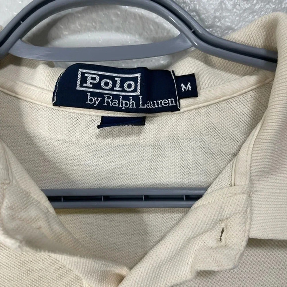 Vintage Men’s Polo by Ralph Lauren Light Yellow Large - Picture 3 of 4